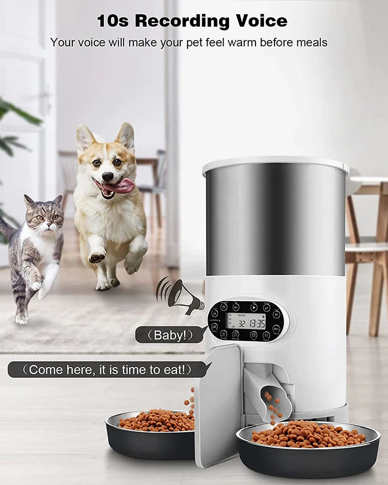 Smart APP Dog/Cat Automatic Feeder Stainless Steel