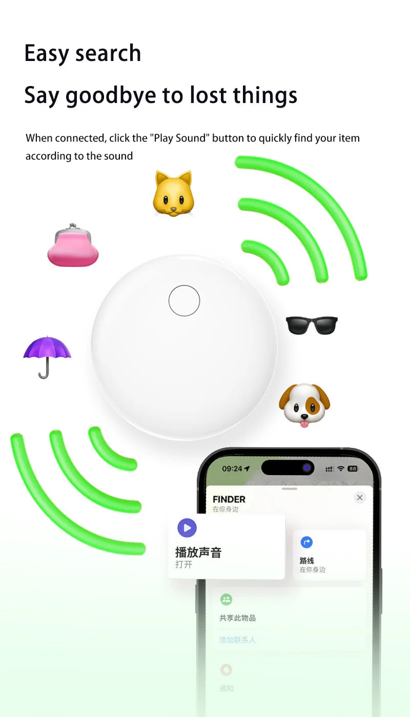 Bluetooth GPS Tracker – Mini Waterproof Smart Tag