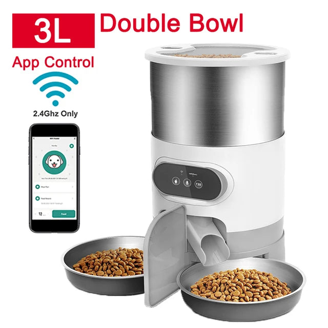 Smart APP Dog/Cat Automatic Feeder Stainless Steel