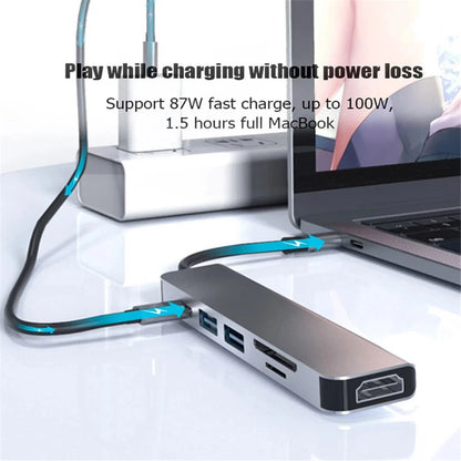 Slim USB C HUB 4K 30Hz Multi Converter