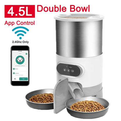 Smart APP Dog/Cat Automatic Feeder Stainless Steel