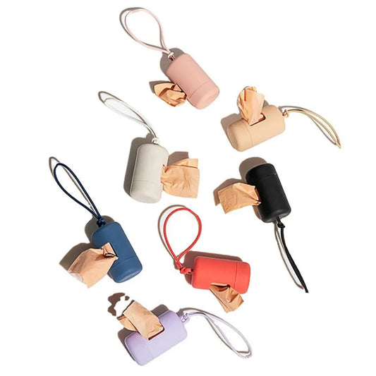 Lightweight Clip‑On Dog Poop Bag Dispenser – for Leash, Harness, or Belt