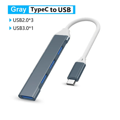 Slim USB C HUB 4K 30Hz Multi Converter