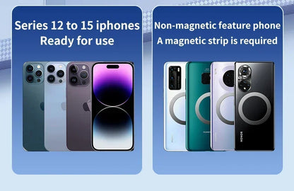 Magnetic Wireless Car Charger with Cooling Fan