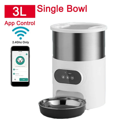 Smart APP Dog/Cat Automatic Feeder Stainless Steel